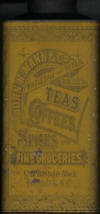 John H Mann Syracuse, Ny Srice and tea Tin